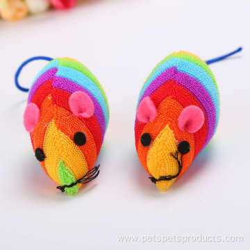 Wholesale Rainbow Color Mouse Cat Toy Pet Toy